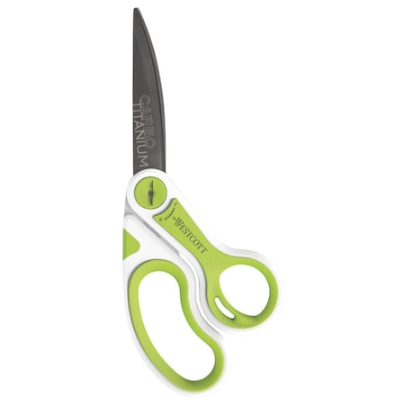 Acme United 8 in. Westcott Carbo Titanium Scissors, Bent Handle 2023222